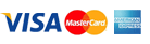 Aceptamos tarjetas Visa, Mastercard, Dinners y American Express